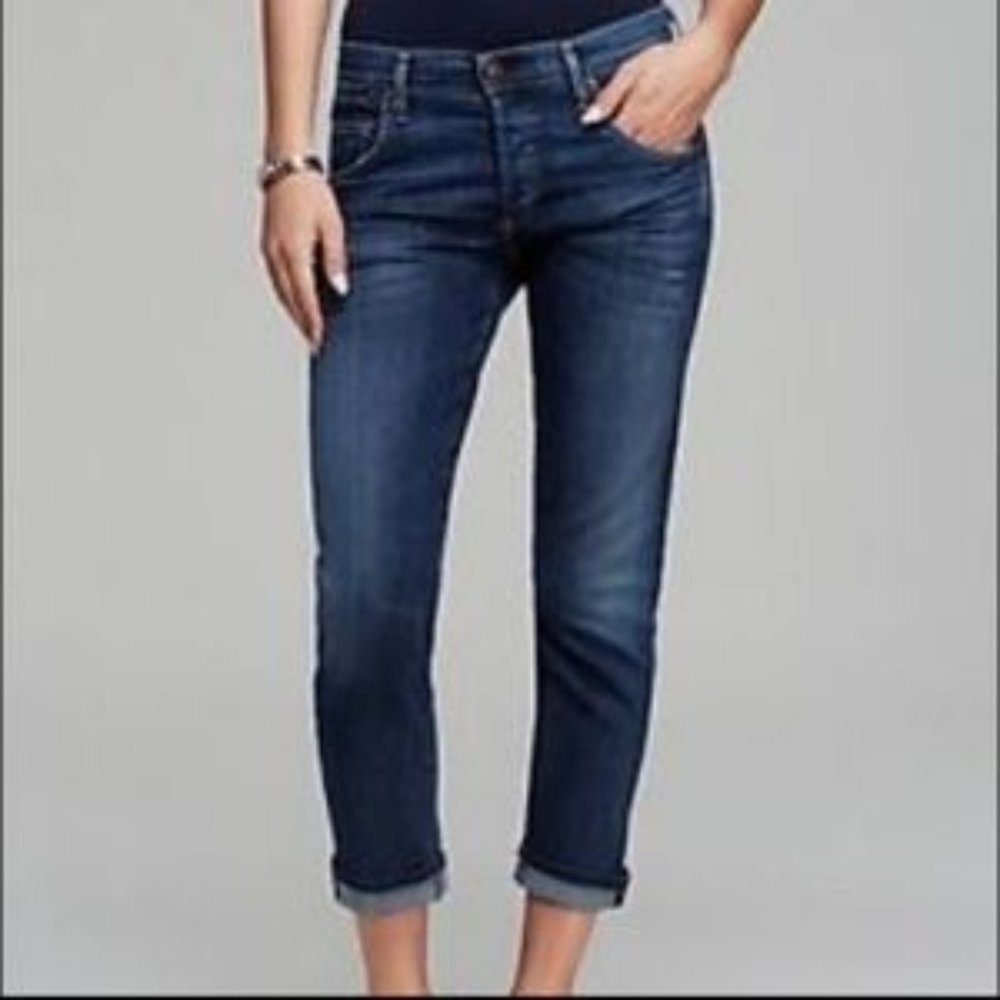 Hudson Signature Straight Boyfriend Crop Jeans 26